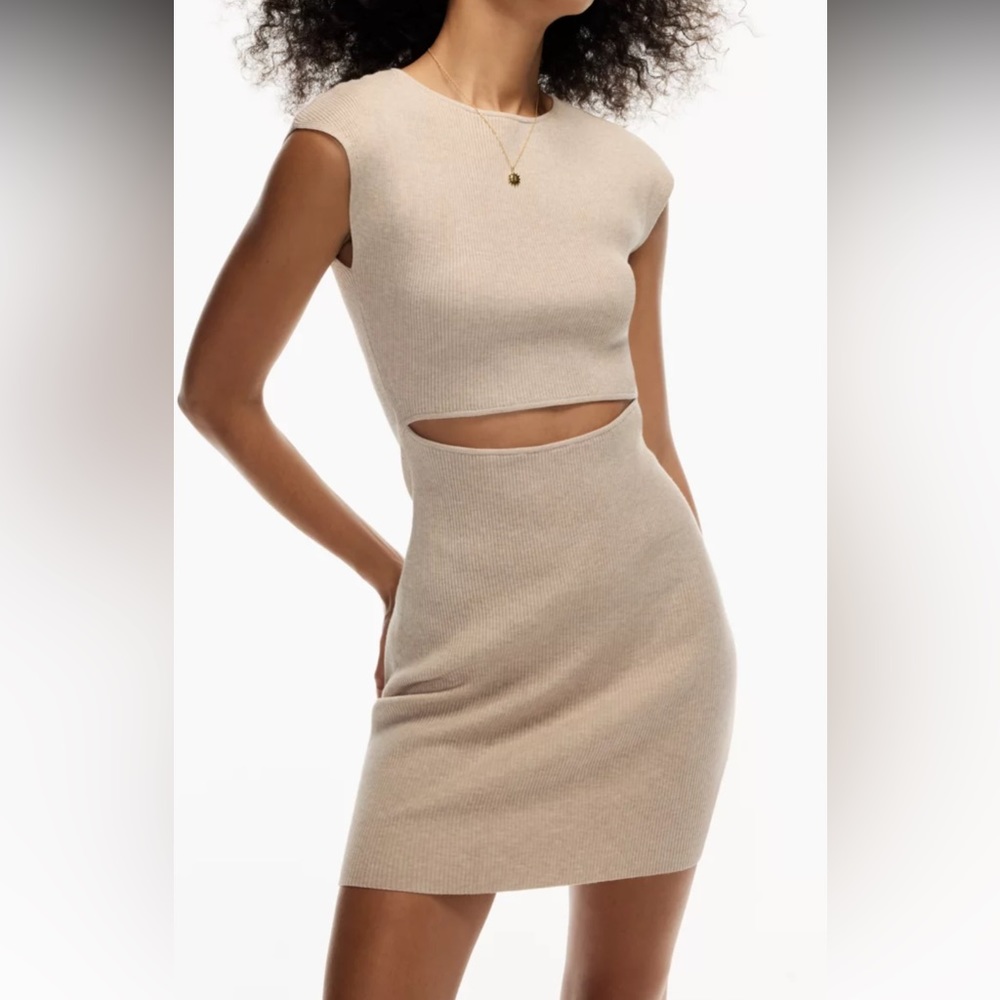 Wilfred free mini sweater dress with cut out